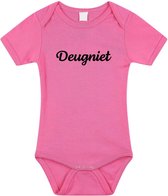 Deugniet tekst baby rompertje roze meisjes - Kraamcadeau - Babykleding 56 (1-2 maanden)