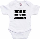 Born in Arnhem tekst baby rompertje wit jongens en meisjes - Kraamcadeau - Arnhem geboren cadeau 92 (18-24 maanden)