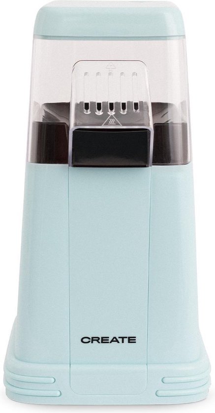 CREATE POPCORN MAKER - Popcornmachine - Olie- en Vetvrij - Inclusief Maatbeker - Blauw