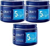 Nivea Men Craft Stylers Workable Wax Paste Multi Pack - 3 x 75 ml