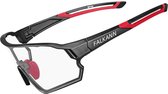 Falkann Fietsbril / Sportbril Rood - Meekleurende Glazen