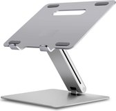 Laptop standaard - Inklapbaar - Verstelbaar - Ergonomisch - 10 t/m 20 inch - Aluminium - Zilver - Allteq