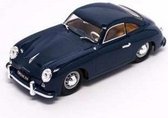 Porsche 356 blauw 1:43