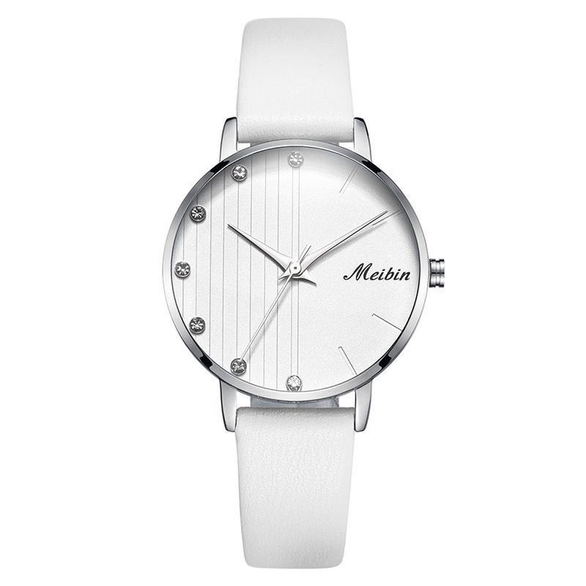 Longbo - Meibin - Dames Horloge - Wit/Zilver/Wit - Ø 32mmb(Productvideo)