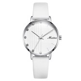 Longbo - Meibin - Dames Horloge - Wit/Zilver/Wit - Ø 32mmb(Productvideo)