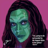 Gamora Pop Art - guardians of the galaxy Pop Art