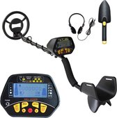 Loft Home® Metaaldetector | Pinpointer | Detectie apparaat | Waterdicht | Metaal detectie | Zwart | Goud detector | Positionering | Incl. koptelefoon | Schep