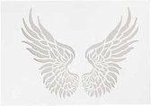 Sjabloon - Flexibel Tekensjabloon - Hobbysjabloon - Vleugels - A4 - 21x29,7cm - Viva Decor