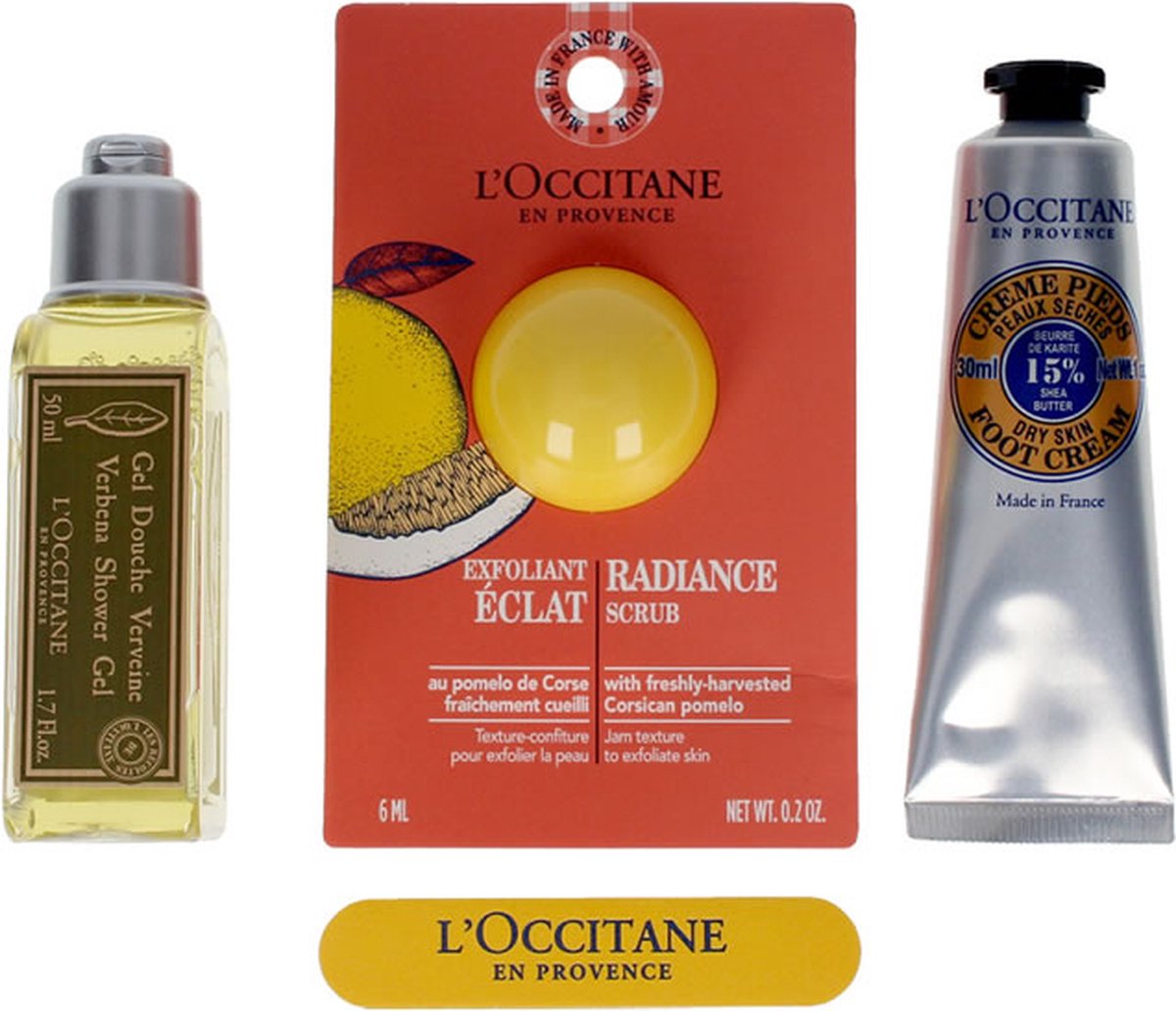 Set L'Occitane 3 Crèmes Mains 30 Ml - Parfums Verveine, Menthe, Fleurs De Cerisier - Neuf