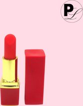 Pure Lust - Lippenstift Vibrator - Mini Vibrator - Neppe Lippenstift - Stille Vibrator - Lipstick Vibrator - Rood