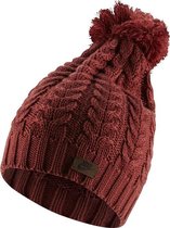Nike Knit Beanie Muts - Dames - Rood - Afneembare Pom