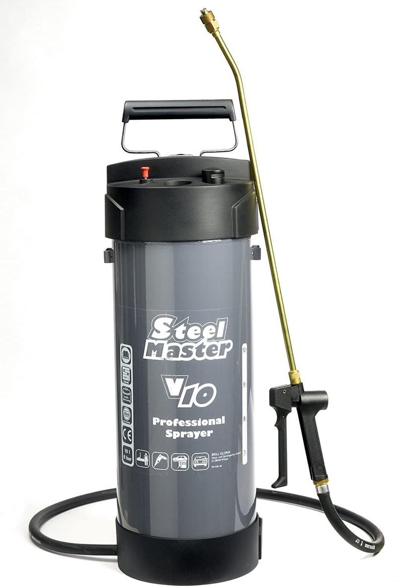 Gloria Haus und Garten 000311.0000 SteelMaster V10 Drukspuit 10 l