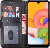 iParadise Samsung A22 5G Hoesje - Samsung Galaxy A22 5G hoesje bookcase zwart wallet case portemonnee book case cover