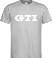 Grijs T shirt met Wit volkswagen "GTI logo" maat XL