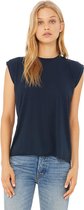 Fashion shirt basic navy blauw S