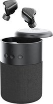 Ear Buds - 2 in 1 - Bluetooth Speaker - Draadloze Oordopjes - Bluetooth Oordopjes - Draadloze Oortjes Bluetooth - Speakerset - Lange Batterij - Touch Control - Zwart