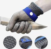 Oesterhandschoen inclusief Binnen Handschoen  - Snijwerende Handschoen - Snijbestendige Handschoen - Slagershandschoen - S