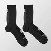 Sportful Fietssokken winter Heren Zwart Grijs / Merino Wool 18 Sock-Black/Antharcite- - M/L
