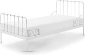 Metalen Bed 90x200 wit