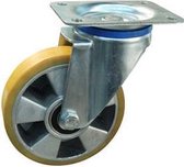 Zwenkwiel - 200 mm - PU band - Aluminium velg
