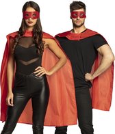 Boland Verkleedcape En -masker Superheld Unisex Rood Boland Verkleedcape En -masker Superheld Unisex Rood