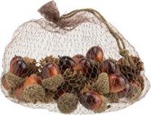 Dennenappels en Eikels - Herfst Decoratie Set - Herfstdecoratie - Winter - 42 stuks - 3cm