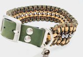 Paracord-halsband kerst hond-hondenhalsband--halsmaat verstelbaar 38-41cm