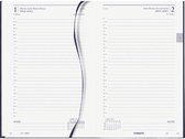Brepols Bureau Agenda 2022 - Saturnus DeLuxe - 1 dag per pagina BLAUW (13cm x 20cm)