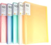 Presentatiemap -Zinaps 5 stks A4 PP Display Boek, 40 Transparante Pockets Presentatie Boek Gemaakt van Solid Polypropyleen Project Folder Presentation Folder Clear Cover voor Brochures Rappor