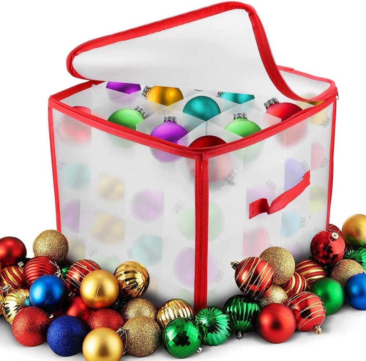 Opbergbox Kerstballen Zinaps Opbergdoos voor Kerstboom Baubles