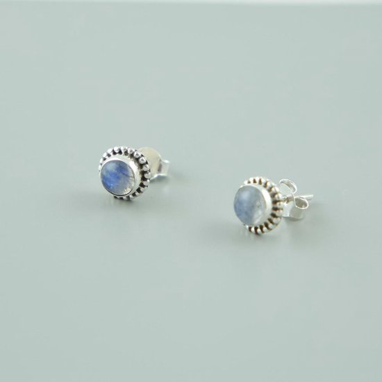 House of Jewels Maansteen Oorknoppen / Oorbellen Echt Zilver