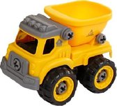 kiepwagen jongens 12 cm geel/zwart