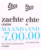 Etos Zachte Maandlenzen -7.00 + Lenshouder -8 stuks