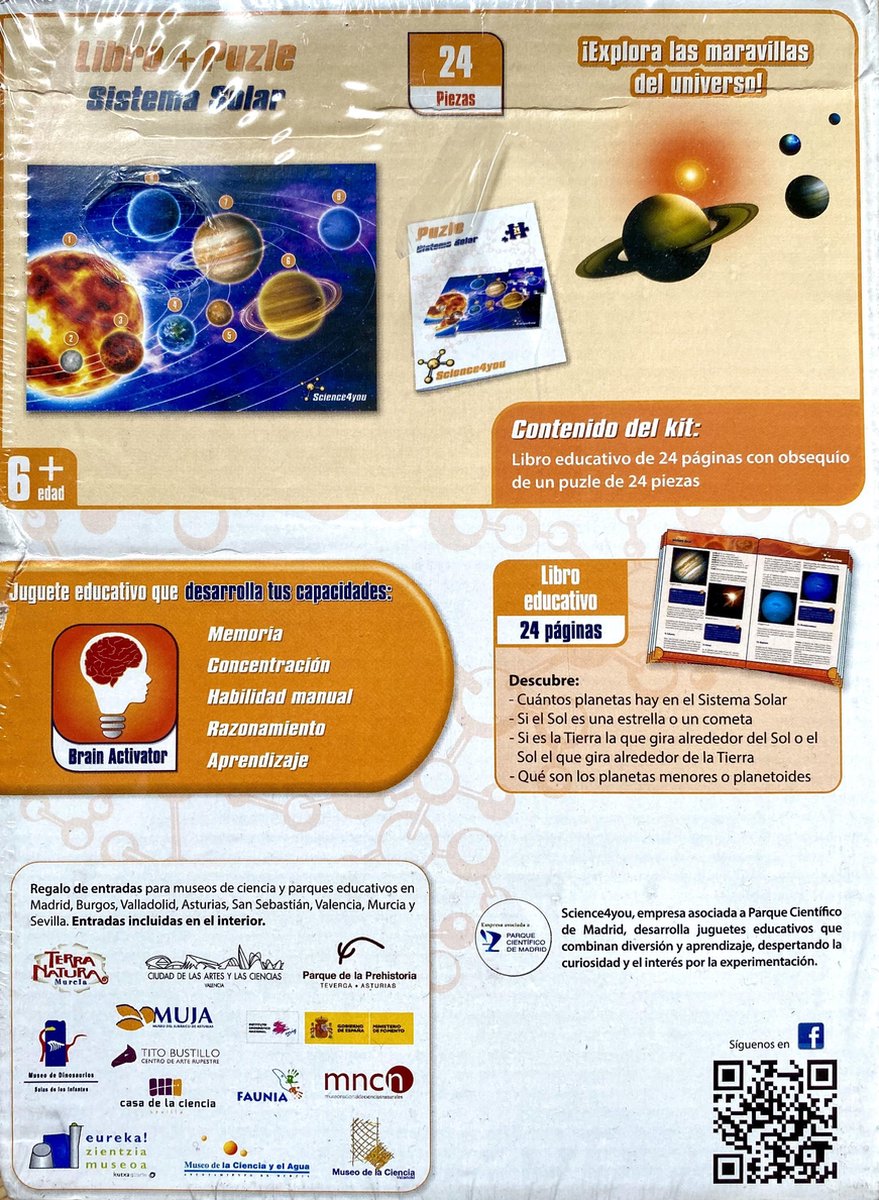 Science4you Boek en puzzel Solar system