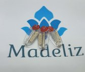 Madeliz - Vuursteen dispenser met lont (per 3 stuk / 3x lont en 21 Vuursteentjes)