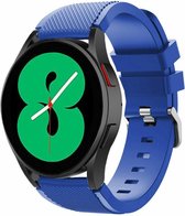 Strap-it Samsung Galaxy Watch 4 - 44mm siliconen bandje - blauw