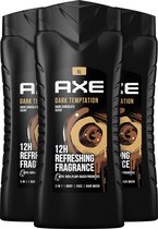 Axe Showergel Dark Tempatation - 3x 400ml - Voordeelverpakking