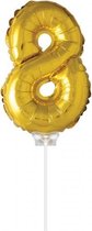 Folie ballon 8 goud 40cm