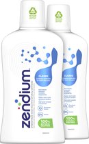 Zendium Mondwater 0% Alcohol - 2x 500ml - Voordeelverpakking