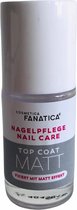 Cosmetica Fanatica - Top Coat Matt / Mat - snel droog - brede, lange borstel - 8,5 ml. inhoud - 1 flesje