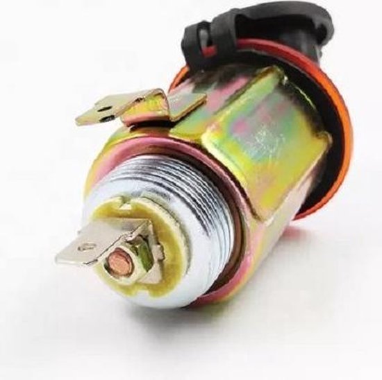 H82CS 12V Illuminated Cigarette Lighter Socket - Universal SAE Standard Cigarette Lighter On-Board Socket for Reliable Connectivity Electronic Devices
