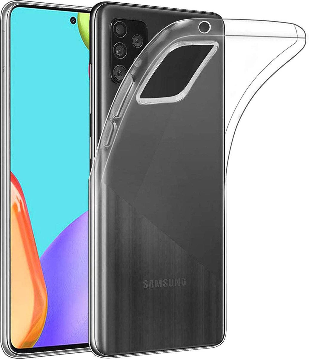 Hoesje geschikt voor Samsung Galaxy A52s - Siliconen Backcover - Transparant