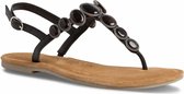 Tamaris Dames Sandaal 1-1-28063-26 001 zwart wijd Maat: 42 EU