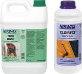 Nikwax Tech Wash Wasmiddel 5L & Nikwax Tx.Direct 1L Impregneermiddel - 2-Pack