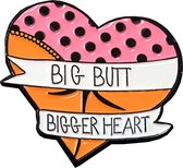 Big butt bigger heart pin | Kont | Broche | Emaille