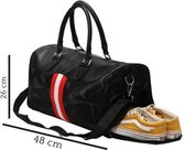 walixpro® praktische sporttas-Met Zijvakken-zwart / rood / wit- 19ltr