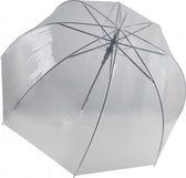 Transparante/doorzichtige paraplu - Automatisch - Ø 83 cm - Wit