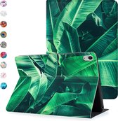 iPad Air 2022 / iPad Air 2020 hoes (Air 4 / 5) - iPad 10.9 inch hoes - Smart Book Case - Tropische Bladeren