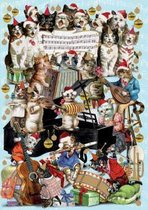 Fesstive Musical Cats Greeting Card (GCX 888S)