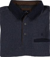 Fellows United Lange mouw Polo shirt - 12.2104 Grijsmelee (Maat: XXXL)